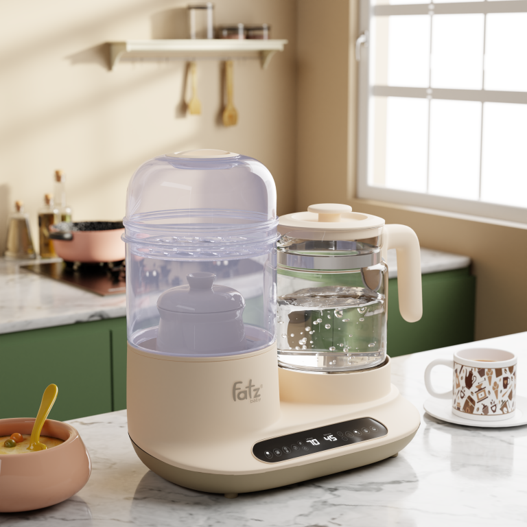 Máy đa năng điện tử Fatz (tiệt trùng/sấy khô/hâm sữa/hấp/hầm cháo chậm/đun & hâm nước ) Multimax 11 – FB9502KB
