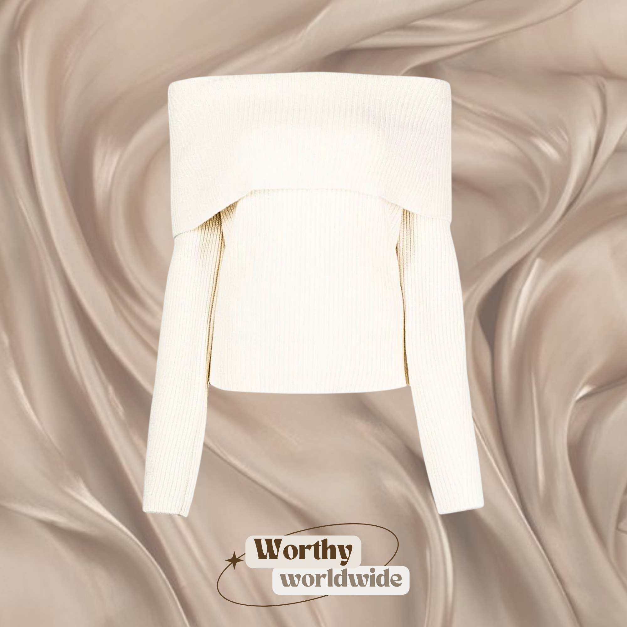 Áo len trễ vai basic