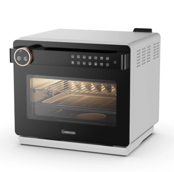 Nồi Chiên Không Dầu Kèm Hấp 2GOOD S100, Lòng nồi và phụ kiện INOX 304, Dung tích 20L, Lồng tự đảo 360°